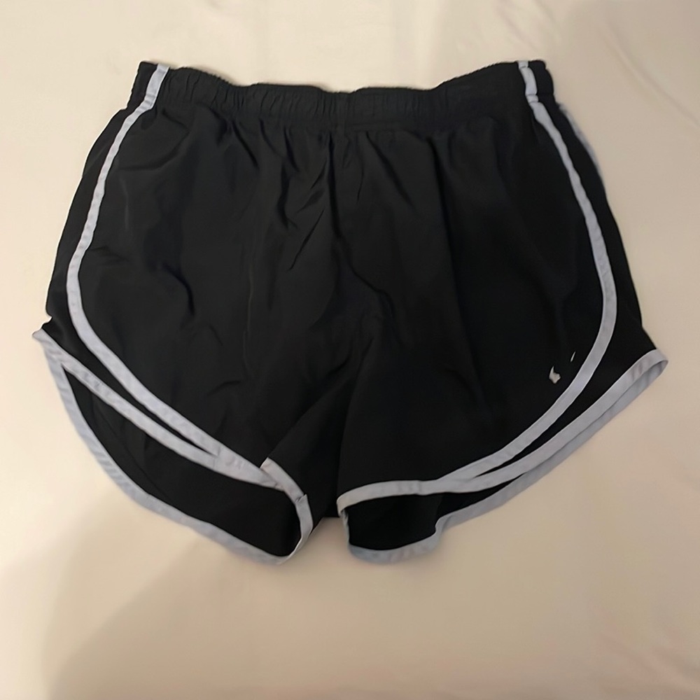 Womens black nike tempo shorts size large.